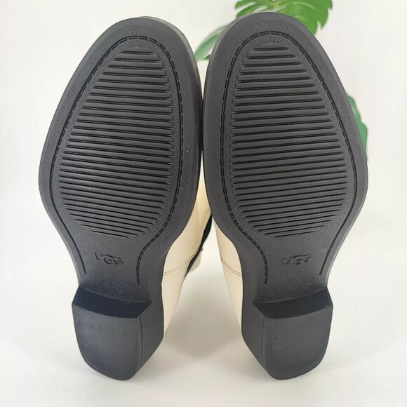 Ugg Women's Emmeth Chelsea White Jasmine Leather Boots Size 9 US - Picture 8 of 12